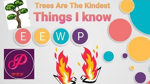 Trees are the kindest things I know poem in English recital | A very beautiful poem on trees by PSV
