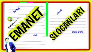 Slogan Bizim İşimiz Öğrenci̇leri̇mi̇zden Emanet İle İlgi̇li̇ Sloganlar Emanetin Gözetilmesi Sloganı