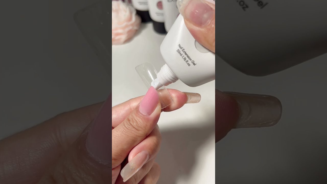 Classic French Tip With Polygel 