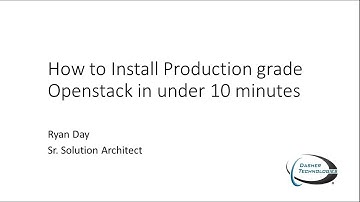 Demo | How to install production grade Openstack in under 10 minutes