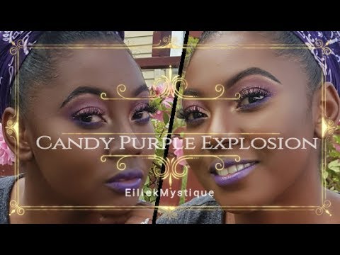 Candy Purple Explosion Makeup....