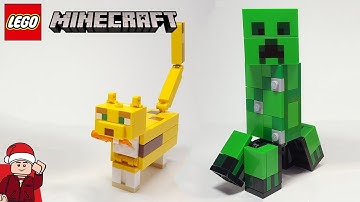 LEGO Minecraft Bigfig Creeper & Ocelot (21156) Set Review