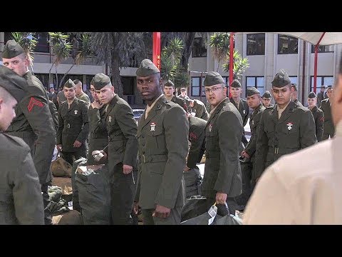 After Boot Camp – Students Arrive For Marine Combat Training