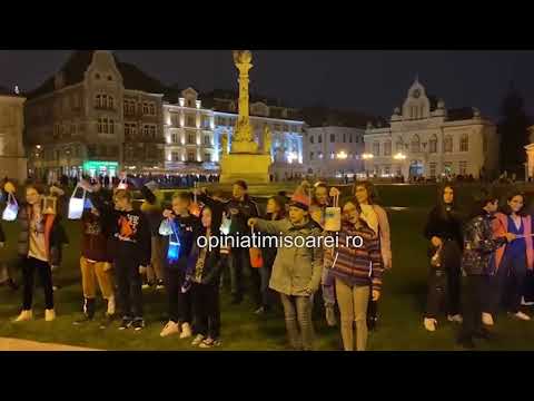 Sarbatoarea lampioanelor de Sfantul Martin la liceul Nikolaus Lenau din Timisoara