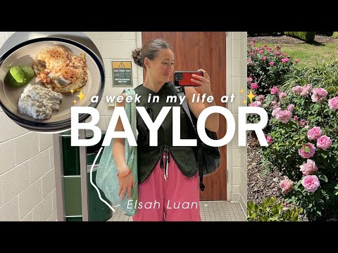 WEEK IN MY LIFE @Baylor University | BeSo Live, Spring Premiere, classes, farmer’s market, new job 🌷