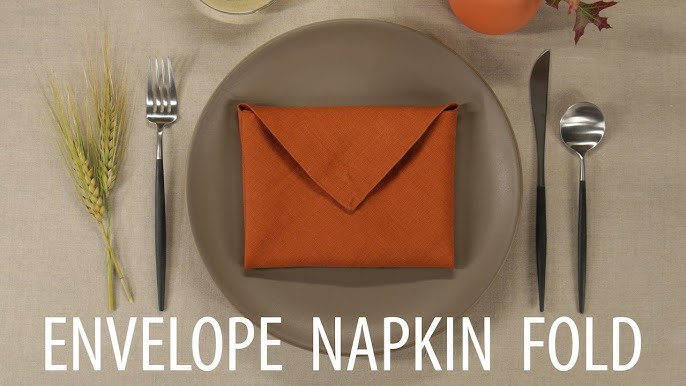 8 Easy Ways to Fold a Napkin for Your Next Dinner Party – Bed Threads