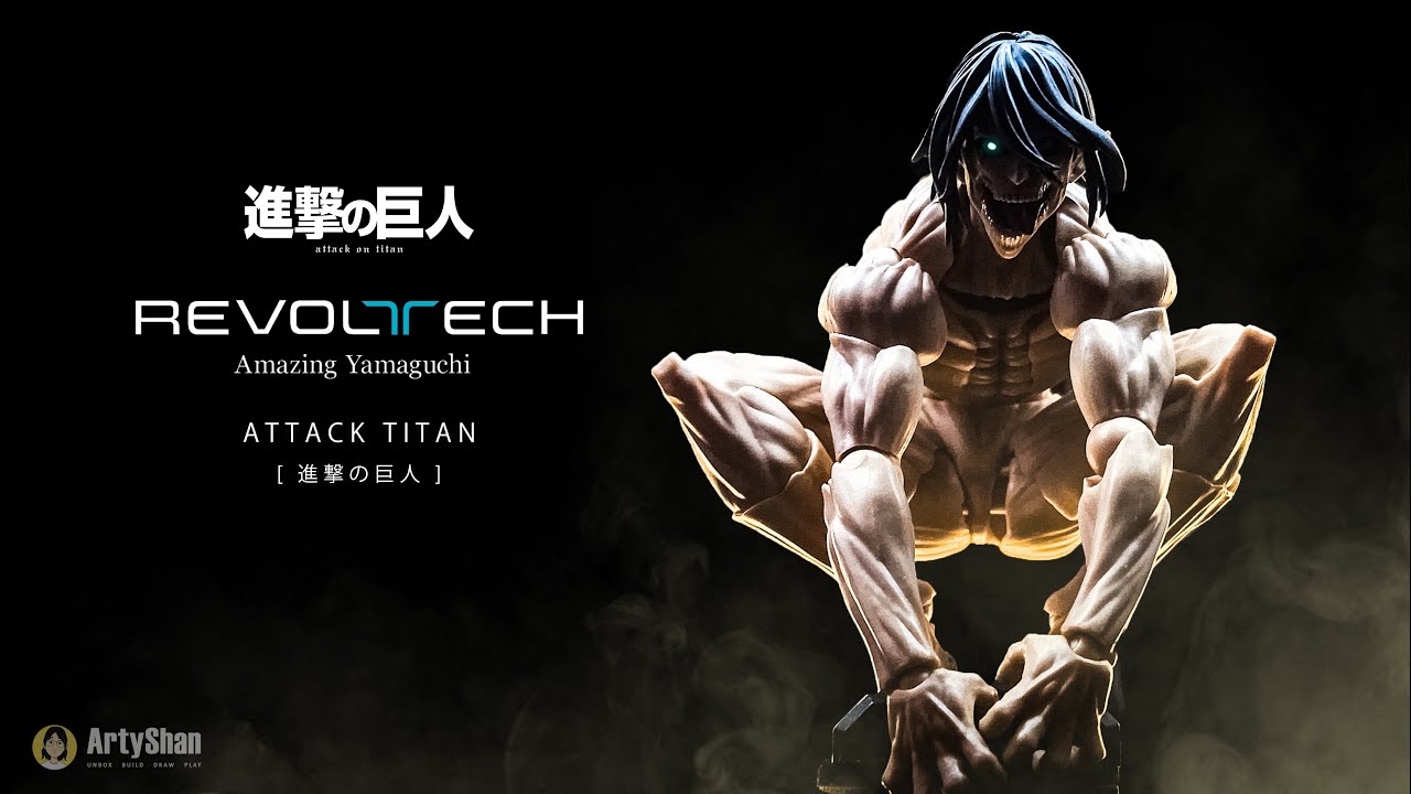 Revoltech Amazing Yamaguchi Attack Titan (Eren Yeager) Unboxing