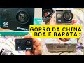 TESTANDO A CÂMERA DE AÇÃO EKEN 4K - UMA GOPRO DA CHINA BARATA !!!! COM TESTE DE IMAGEM E ACESSÓRIOS