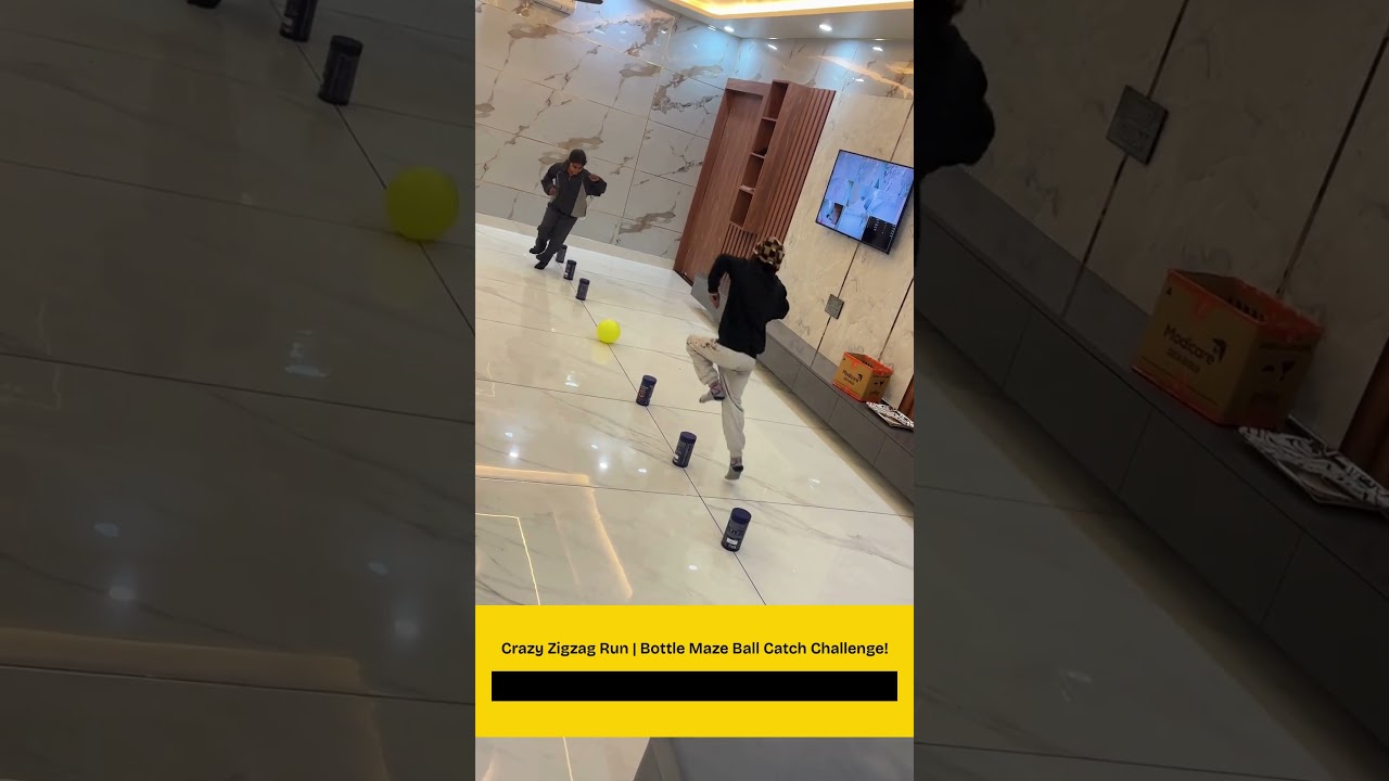 Crazy Zigzag Run | Bottle Maze Ball Catch Challenge!