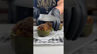 New Orleans Style Stuffed Bell Pepper #recipesbyaldenb #recipe