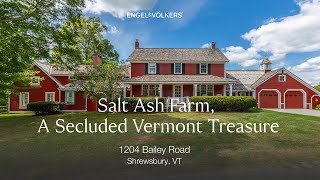 Salt Ash Farm Vermont 97 Acre Farmhouse Estate Near Okemo Mountain with Barn Pond Tiny Home