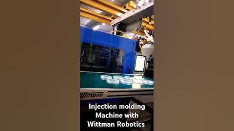 Injection molding Machine Running in fully automated with help wittmann Robot #injection moulding