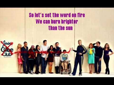 Glee - We Are Young (Lyrics)