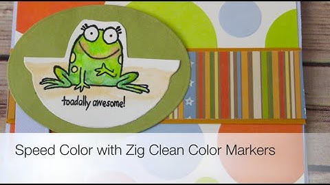 Speed Color with Zig Clean Color Real Brush Markers