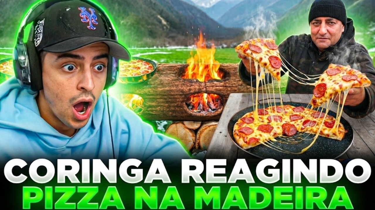 LOUD CORINGA REAGINDO COZINHANDO 3 PIZZA EM UMA MADEIRA