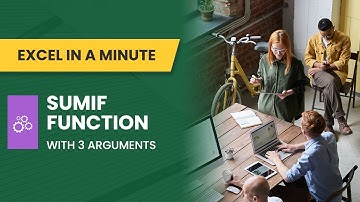 How to use SUMIF FUNCTION WITH 3 ARGUMENTS by EXCEL IN A MINUTE Solution
