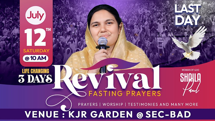 July 12th, ఉపవాస ప్రార్ధన-Fasting Prayers#online​​ (Day-3) P.J.Stephen Paul & Sis.Shaila Paul #live