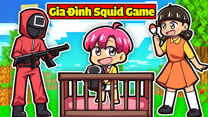 HIHA 1 NGÀY LÀM CON CỦA GIA ĐÌNH SQUID GAME TRONG MINECRAFT*HIHA GIA ĐÌNH SQUID GAME 😍🔴🟥🔺