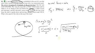 AP Physics C - Various Centripetal Force Problems