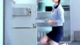 Office lady shows everything