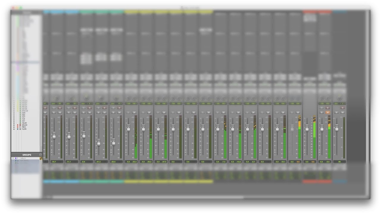 Os 5 grupos de medidores de volume no Pro Tools - quais são e quando devo usar?