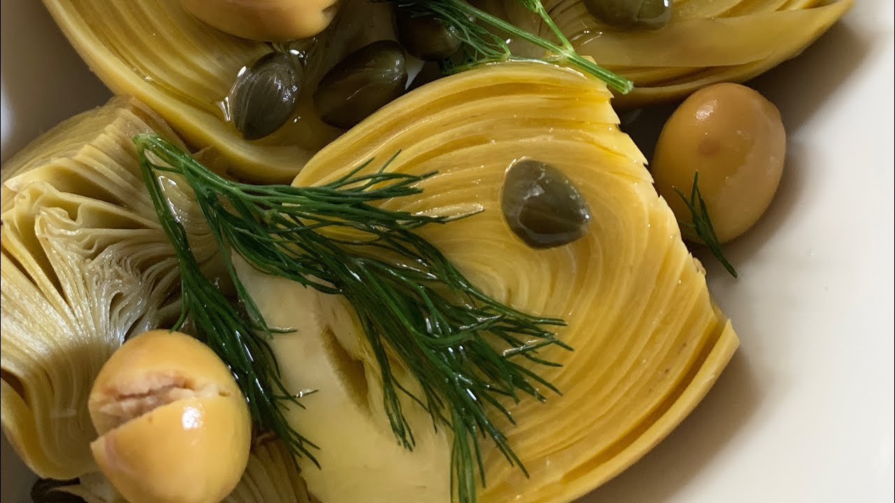 Zeytinyağlı Enginar kalbi.. #Kaparili