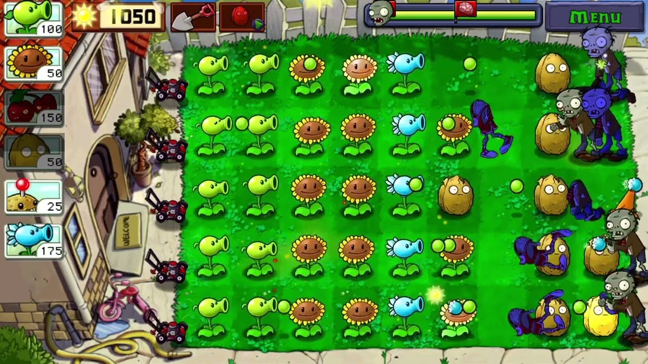 ✅Plants vs Zombies 1Gameplay español nivel 7 Días