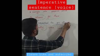 How to change active to passive voice of imperative sentence grammar  @vivekkumaranand9128