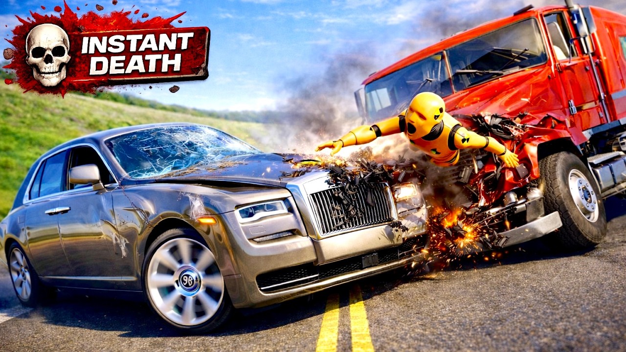 Realistic High-Speed Car Crashes in BeamNG.drive | Ultra Detailed Crash Compilation