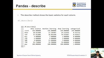 CITS2401 - 11.1. Dataset processing
