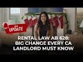 California Rental Law Update: Big Change Every Landlord Needs to Know (AB 628)