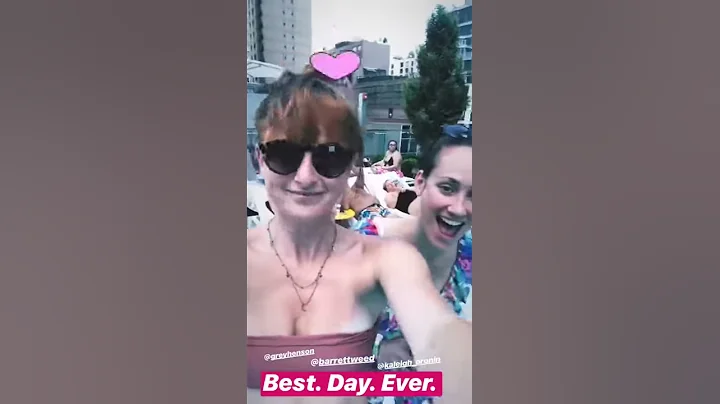 Janis is finally at a pool party!!