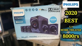 Philips SPA8000B/94 5.1 HOME THEATER || UNBOXING/REVIEW || 2020 BEST 5.1 HOME THEATER (DEEP BASS)
