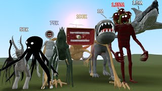 NEW HEALTH COMPARISON OF ALL TREVOR HENDERSON AND LEOVINCIBLE CREATURES! UPDATED 2021! Garry's Mod