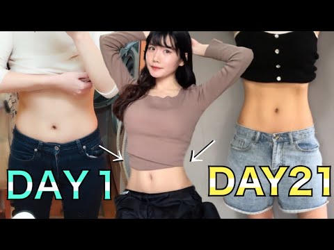 Showing my boyfriend the abs I made in three weeks to become sexy | Daily 3-minute workout routine