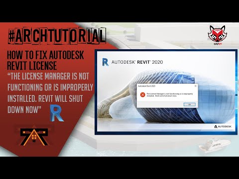How to Fix Revit "The License manager is not functioning or is improperly installed.revit will ..."