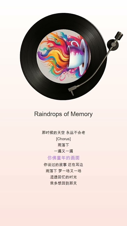 Raindrops Of Memory  - Mandarin Song by Nazz Abdul Aziz Music Group #chinesesong #mandarinsong