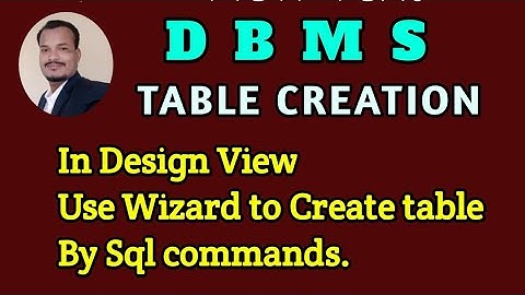 Table creation in open office base ||  Design View || Using wizard || By Sql commands||By ravi sspet