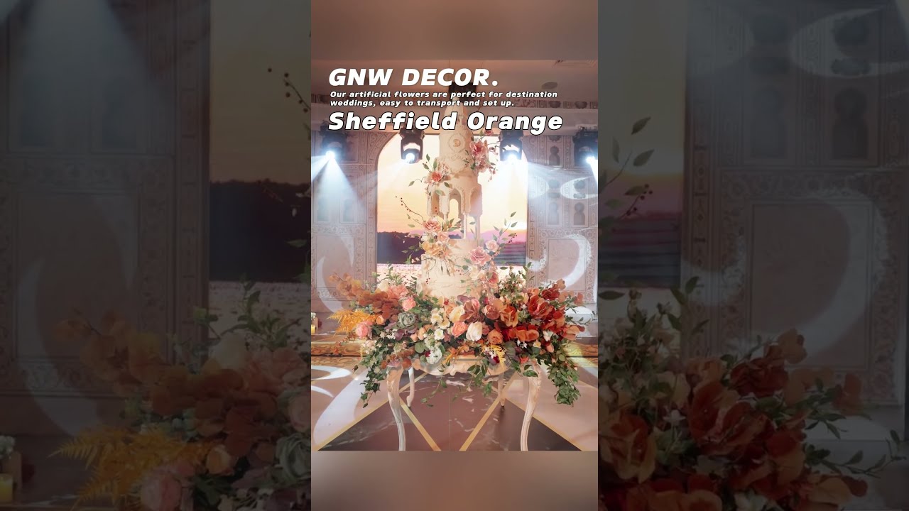  Unveiling The Sheffield Orange Magic Stunning Artificial Flowers For Weddings