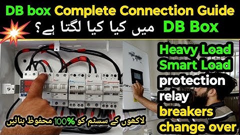 How to make DB box for solar system | DB box Kaise banaen | DB box complete wiring |Distribution Box