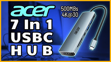 The Acer 7 In 1 Usbc Hub Is The Perfect Tool For Creators!