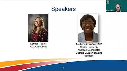 Senior Nutrition Program Webinar: Identifying and Screening for Food Insecurity