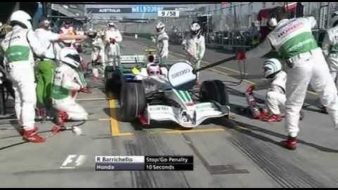 Honda F1 V8 Pitstop insane revving.