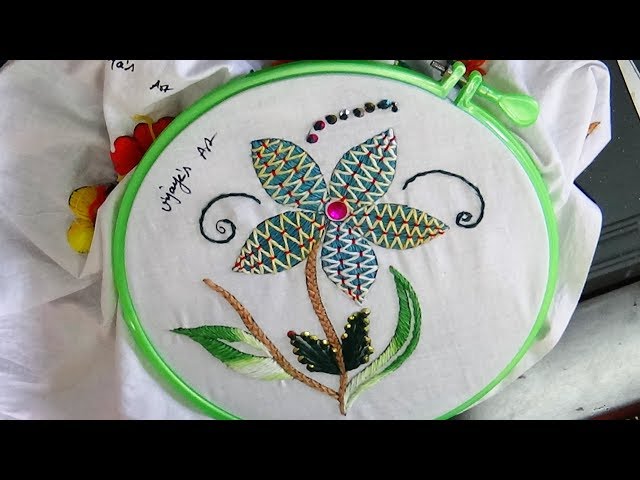 Embroidery designs  - Beautiful herringbone stitch designs