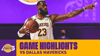 HIGHLIGHTS | Los Angeles Lakers vs. Dallas Mavericks