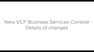 VCF Cloud Console Migration detailed overview