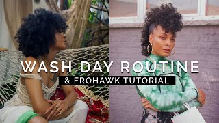 Affordable Wash Day Routine + FROHAWK TUTORIAL!