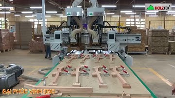 MÁY CNC TRUNG TÂM 2 Trục Làm Việc Đồng thời thay dao tự động Holztek