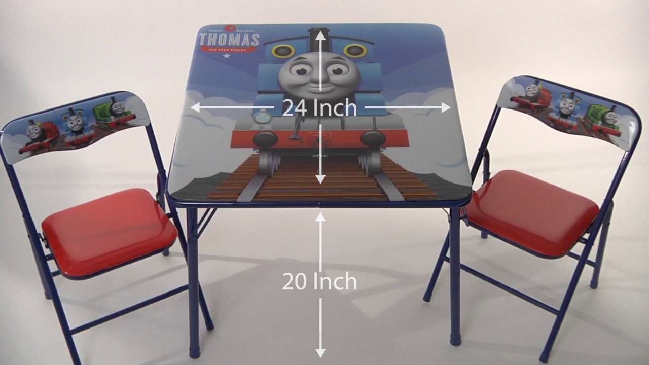 Thomas The Train Activity Table And 2 Chairs Set Youtube