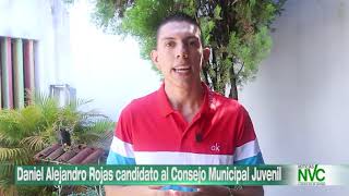 Daniel Alejandro Rojas candidato al Consejo Municipal Juvenil